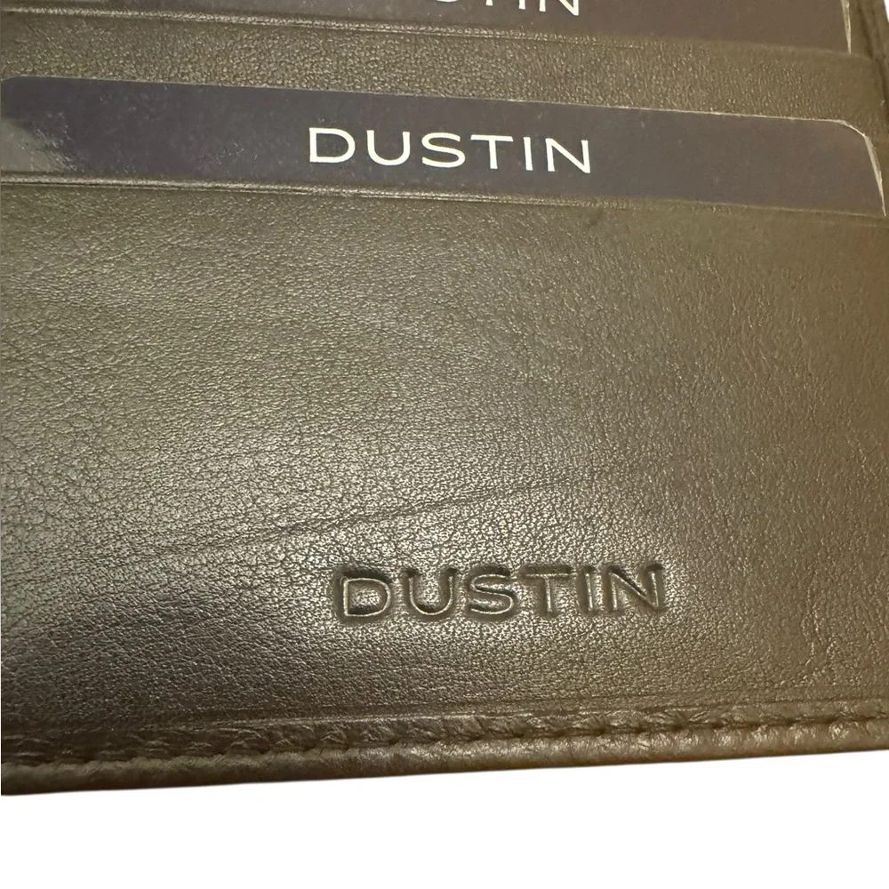 Dustin black leather men’s wallet. Made in Italy. NIB